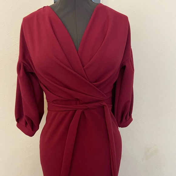 Off shoulder wrap dress - Picture 3 of 10